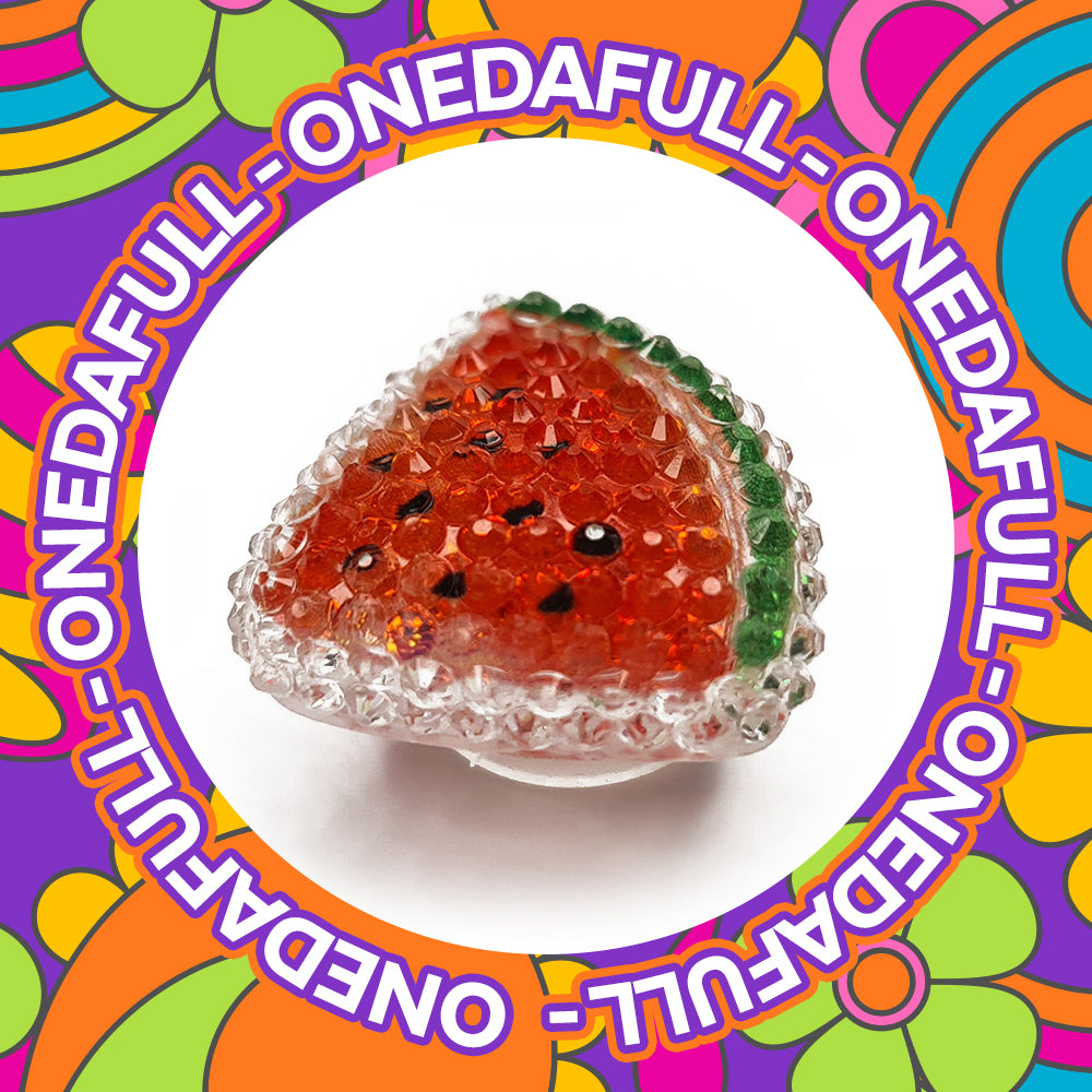 Beautiful Luxury 3d Resin Slice Of Watermelon Cute Charm To Fit Crocs/Clogs