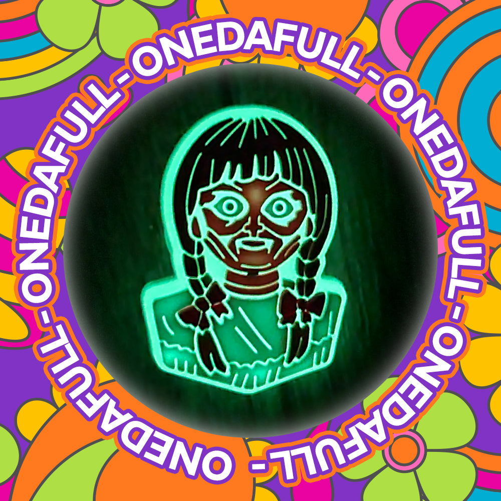 Glow In The Dark Annabelle Doll Charm To Fit Croc