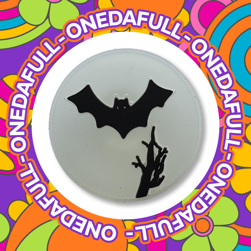Glow In The Dark Bat Moon Scene Charm To Fit Croc