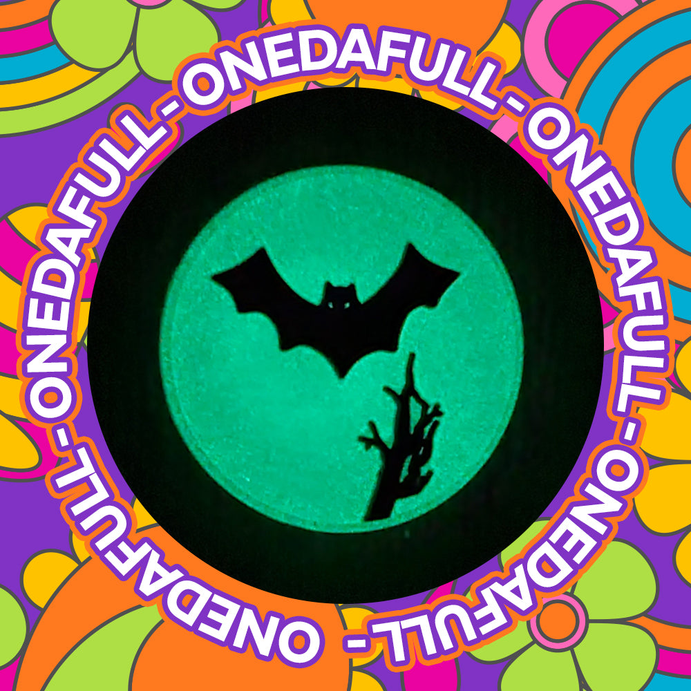 Glow In The Dark Bat Moon Scene Charm To Fit Croc