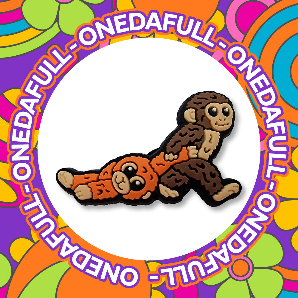 Punch The Monkey Charm To Fit Crocs