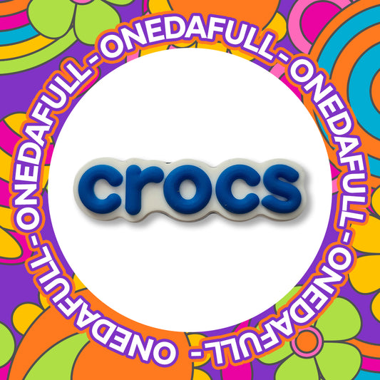 Super Cute Blue Crocs Badge Logo Charm To Fit Crocs/Clogs - PVC - Clogs