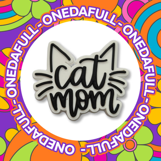 Super Cute Cat Mum MOM Badge Charm To Fit Crocs/Clogs - PRETTY - Animal