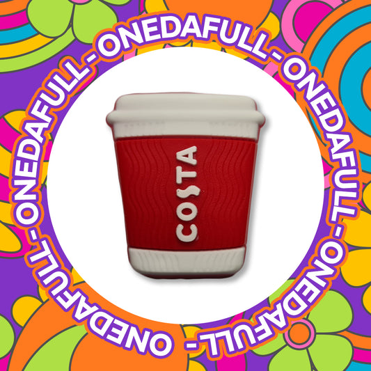 Super Cute Costa Coffee Cup - Charms For Crocs / Shoes - PVC - Drink - Latte