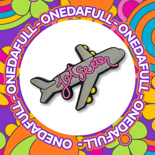 Super Cute Jet Setter Plane - Holiday - Summer Vibes Charm To Fit Crocs/Clogs