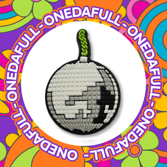 RETRO - Cute Disco Mirror Ball Charm To Fit Crocs/Clogs - Music