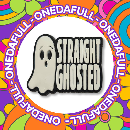 Super Cute Halloween Spooky Straight Ghosted Ghost Funny Charm To Fit Crocs/Clogs - Scary