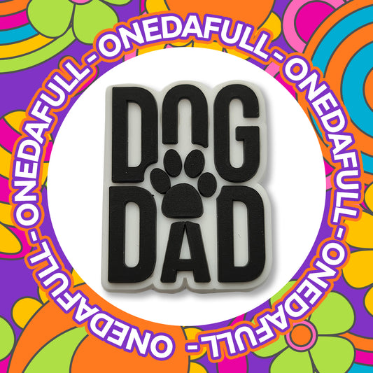 SUPER CUTE - Charms For Crocs / Shoes - Dog Dad Badge - 3D - PRETTY - Animal