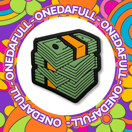 3D Stack of Cash Money Croc Charm - PVC Clog Decoration