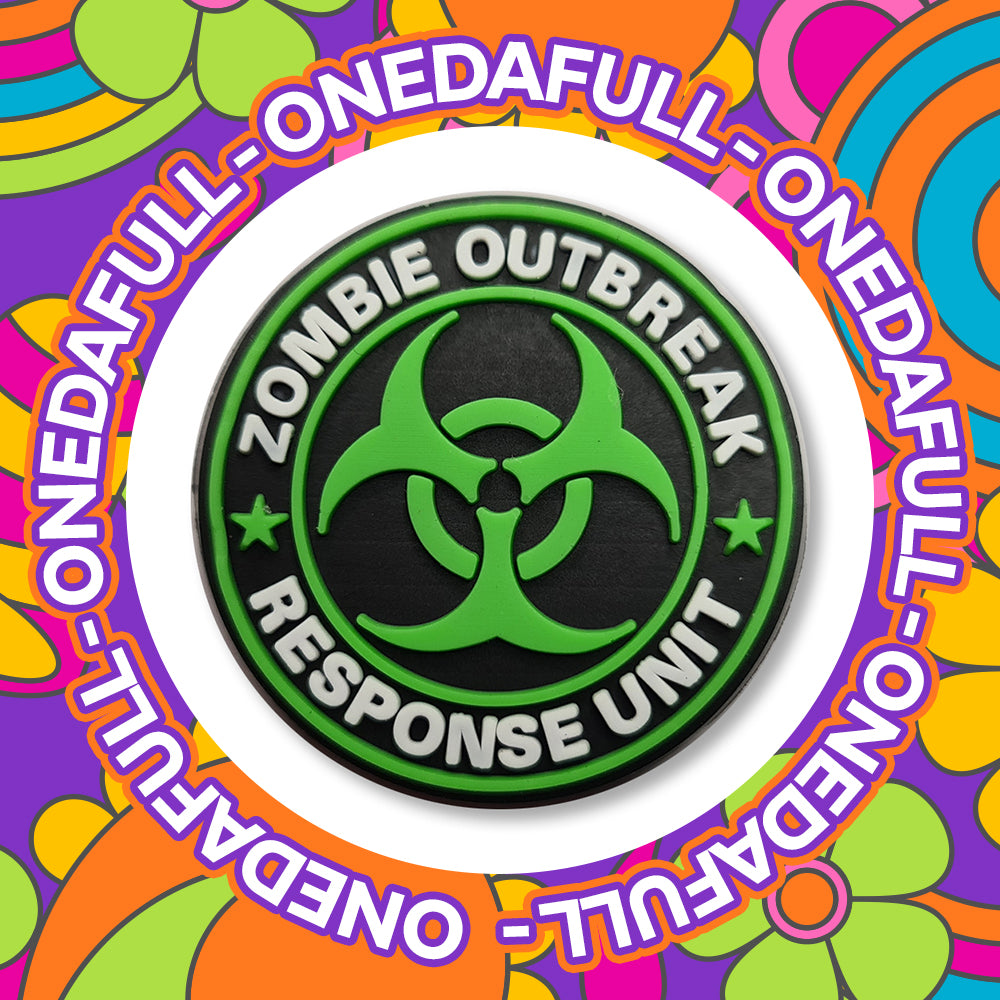 Zombie Outbreak Unit Badge Charm for Crocs