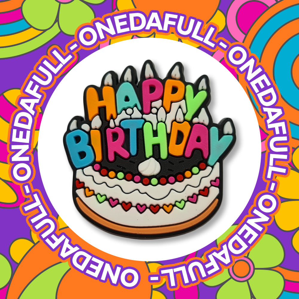 Super Cute Happy Birthday Candles Birthday Cake Croc Charm - Party Gift