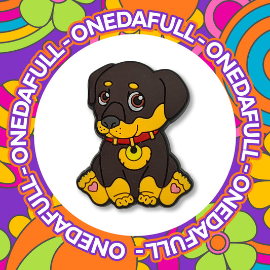 SUPER CUTE - Rottweiler Rottie Puppy Charm To Fit Crocs/Clogs - PRETTY - Dog