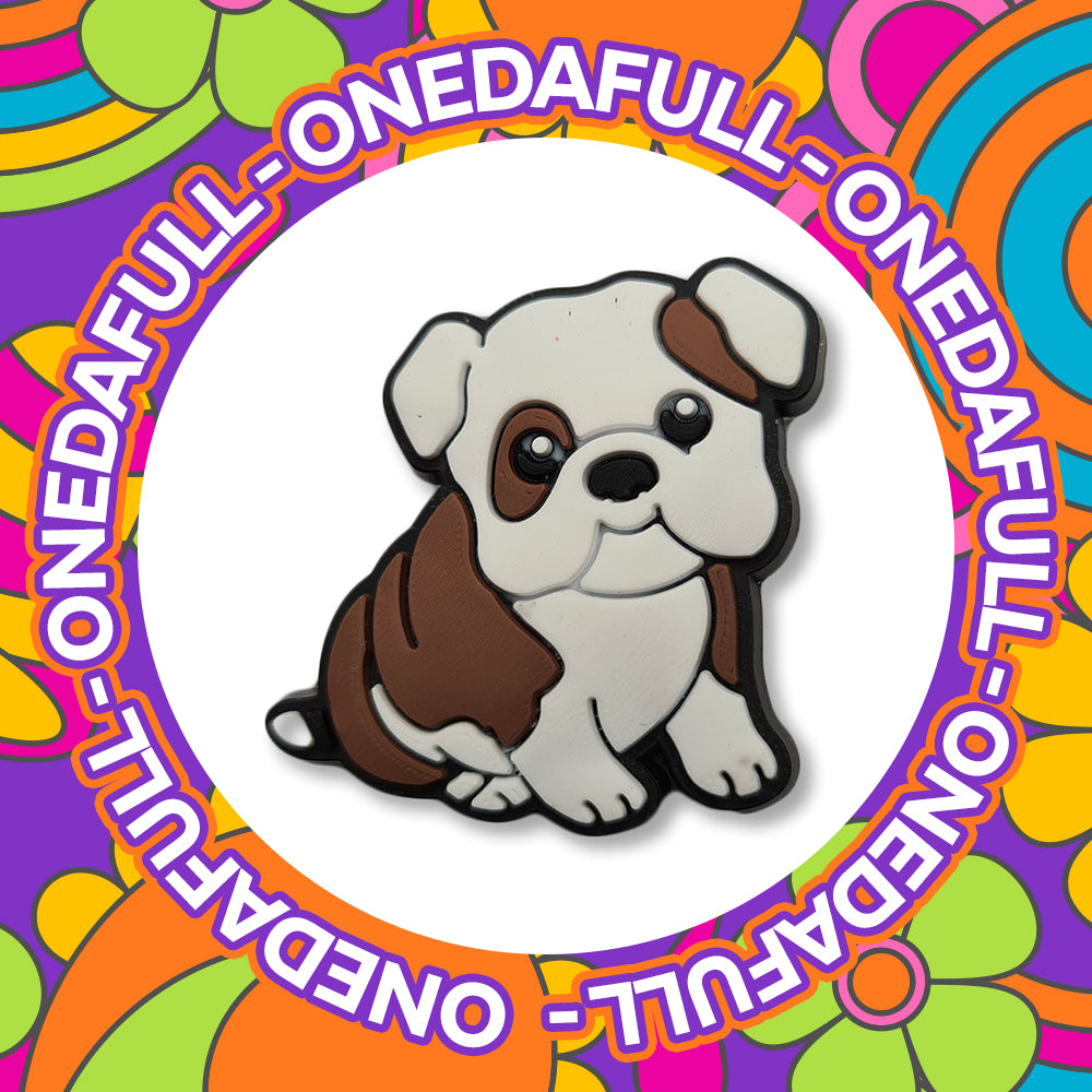 British Bulldog Puppy Charm for Crocs/Clogs
