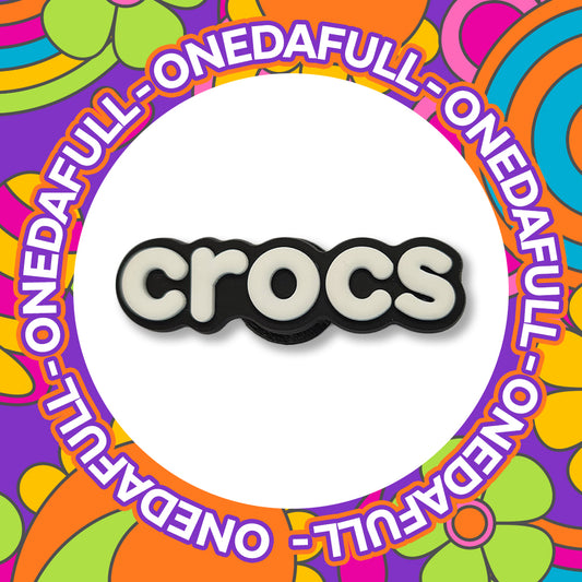 White Crocs Logo Croc Charm