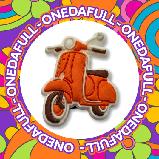 MOPED - Mods - Lambretta VESPA Scooter Charm To Fit Crocs/Clogs - PVC - 3D
