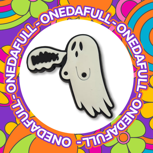 Super Cute Ghost With Boobs Charm To Fit Crocs/Clogs - Funny Horror Spooky