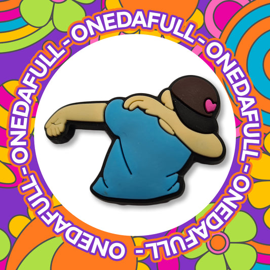 Cringe Dabbing Kid Child - No Cool - Funny - Meme Charm To Fit Crocs/Clogs