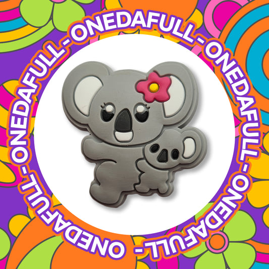 SUPER CUTE Mummy & Baby Koala Bears Charm To Fit Crocs/Clogs - Animal