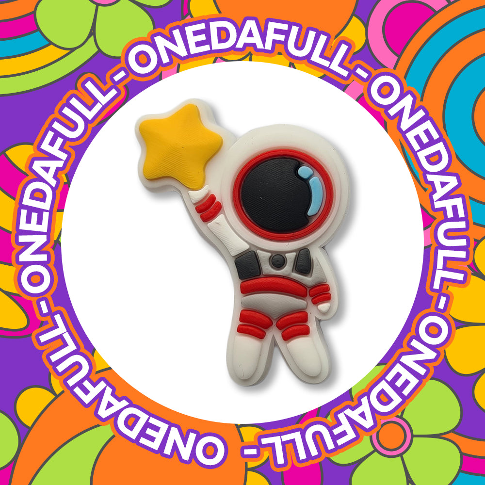 Baby Astronaut Croc Charm: Spaceman with Star