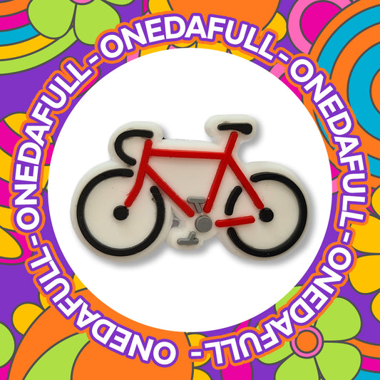 Cute Race Road Bike Cycle Charm To Fit Crocs/Clogs PVC - 3D - GIFT - SPORT