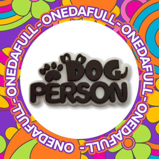 SUPER CUTE Dog Person Badge Charm To Fit Crocs/Clogs - 3D - Animal - Pretty