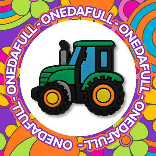 Super Cute Green Farm Tractor Charm To Fit Crocs/Clogs - Countryside Farming Outdoors Nature