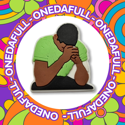 Praying Man - Religion - Deep In Thought - Meme Charm To Fit Crocs/Clogs