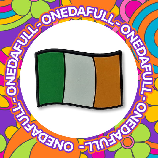Super Cute Ireland Flag Croc Charm - Travel Country