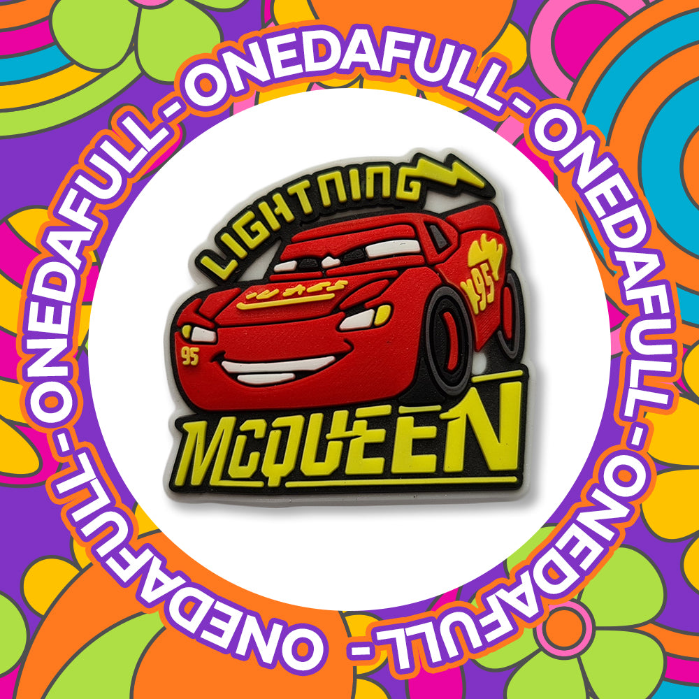 CARTOON - Cars Lightning McQueen - Charms For Crocs / Shoes - PVC - CUTE - 3D