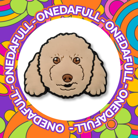 Super Cute Baby Puppy Poodle Labradoodle Charm To Fit Crocs/Clogs - Animal Dog