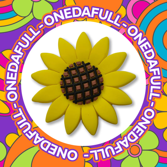 Super Pretty Yellow Sunflower Charm To Fit Crocs/Clogs - Plant Garden Summer
