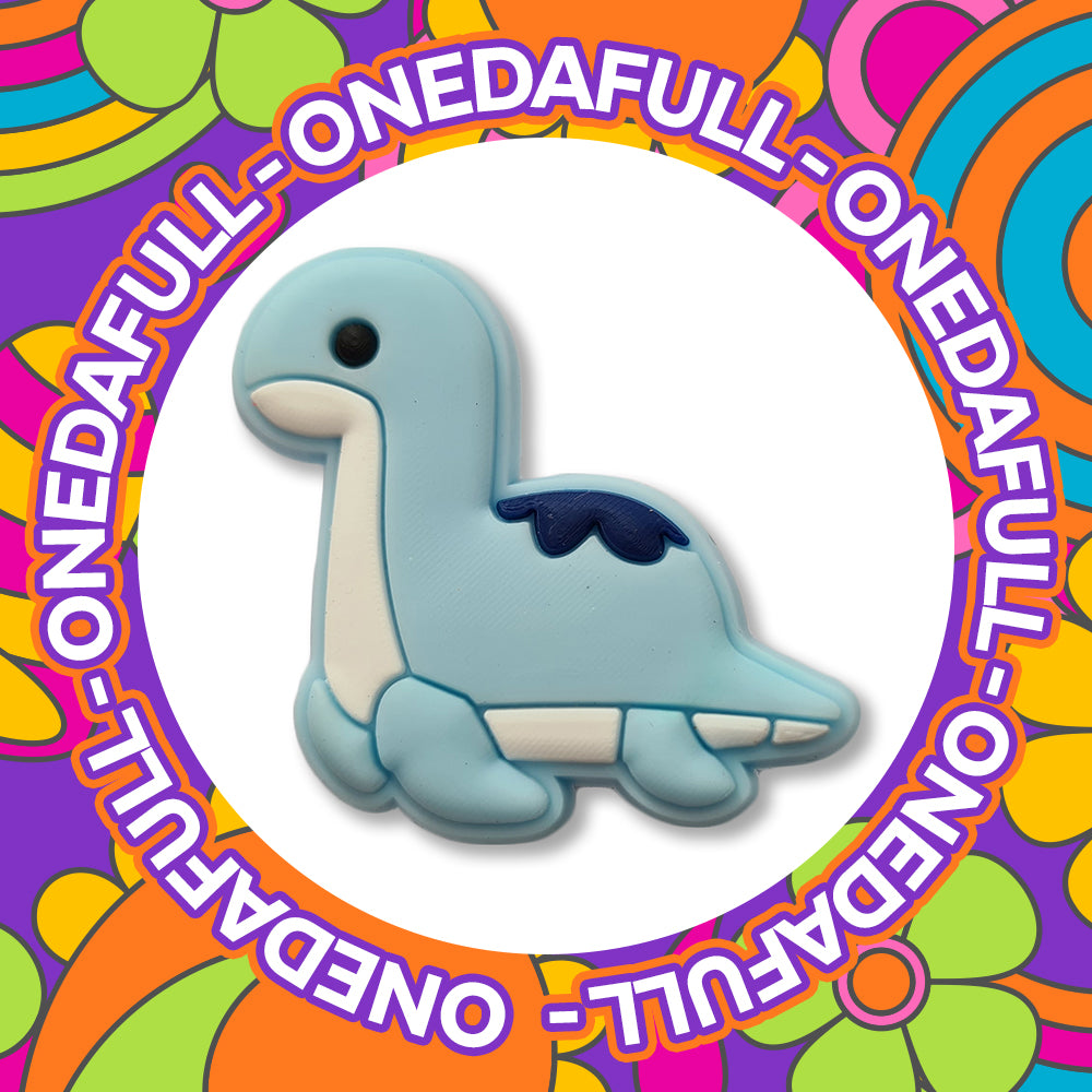 Super Cute Baby Blue Dinosaur Charm To Fit Crocs/Clogs - Jurassic Reptile