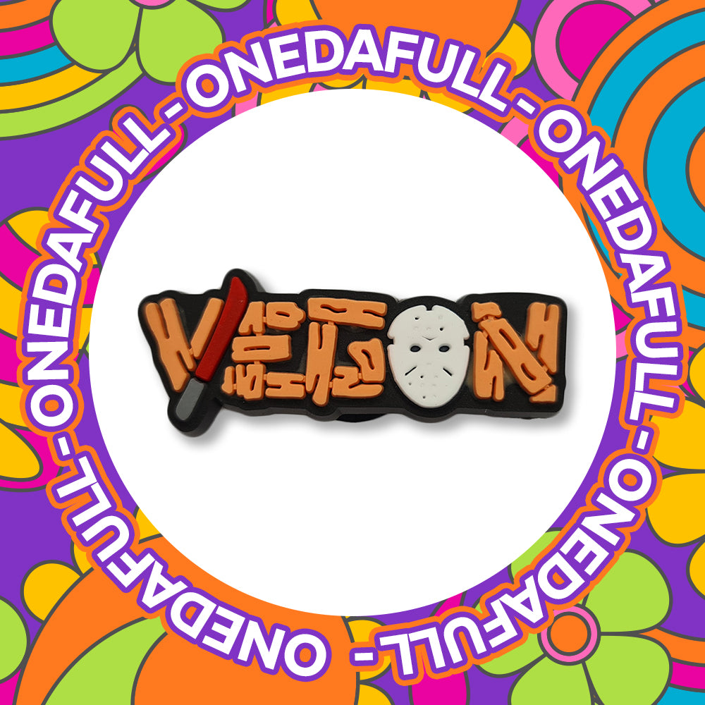 Super Cute Halloween Spooky Jason 13th Funny Vegan Charm To Fit Crocs/Clogs