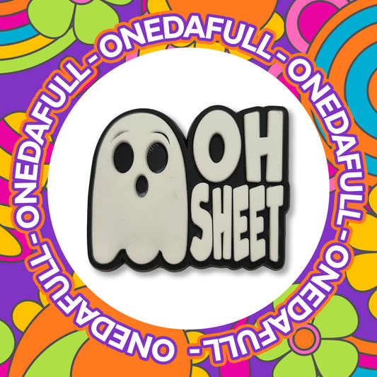 Super Cute Halloween Spooky Swearing Ghost Funny Charm To Fit Crocs/Clogs