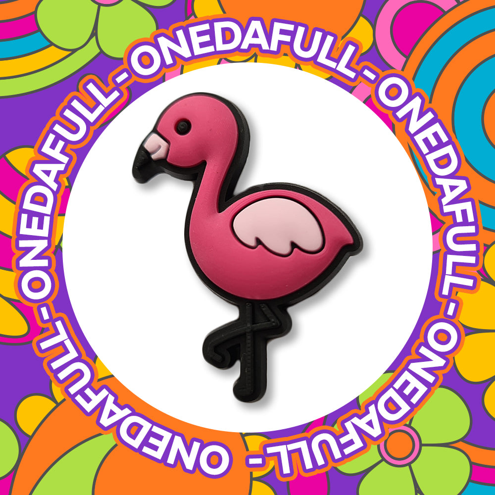 Super Cute Pink Baby Flamingo Charm To Fit Crocs/Clogs - Animal Bird Exotic